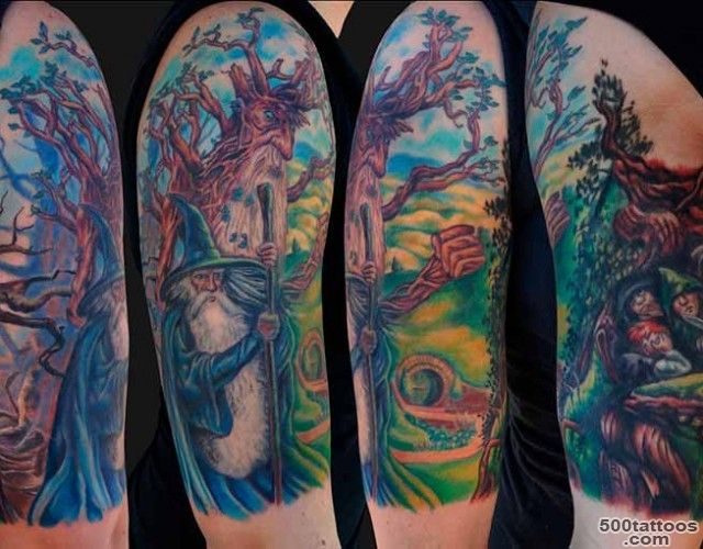 15+ Fantasy Tattoos On Half Sleeve_28