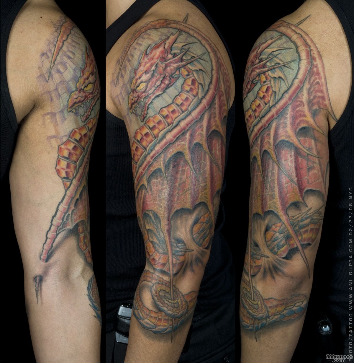 15+ Fantasy Tattoos On Half Sleeve_36