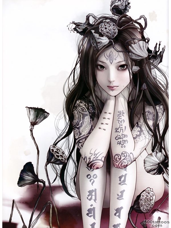 Cute Fantasy Tattoo Design by Zhang Xiaobai_37