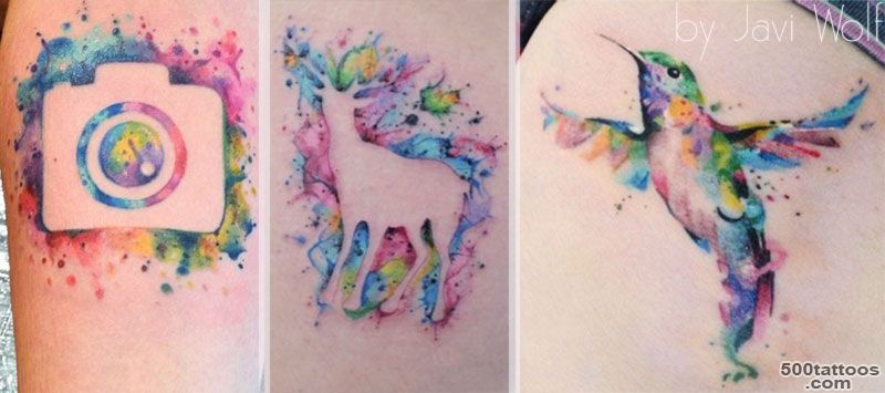 35 + Fabulous Feminine Watercolors Tattoos Ideas   StyleFrizz_33