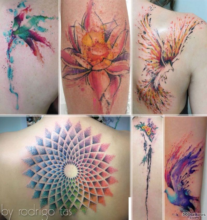 35 + Fabulous Feminine Watercolors Tattoos Ideas   StyleFrizz_46