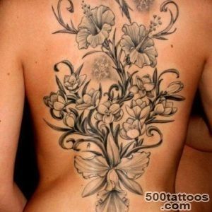 9+ Awesome Feminine Tattoos On Back_9