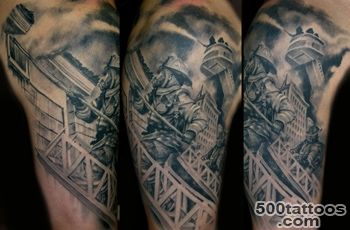 Fire Fighter Tattoo For Shoulders_12