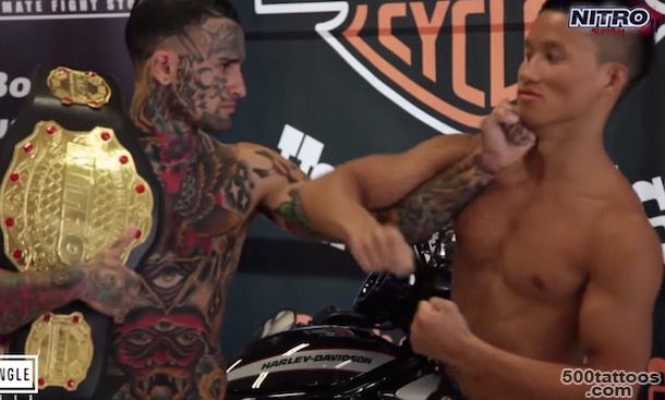 Tattooed MMA Fighter Acts Tough, Gets Knocked Out Instantly_50