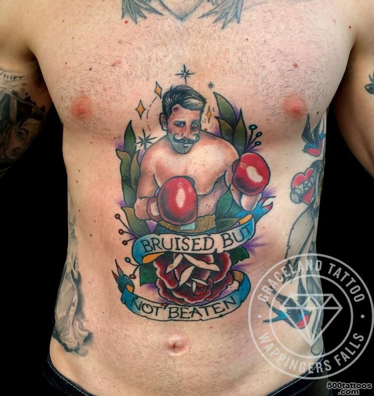 Traditional Fighter Tattoo by Adam Lauricella  Tattoos_30