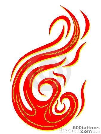 Fire Tattoo Royalty Free Stock Image   Image 18369266_6