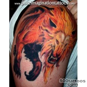 Fire Lion Tattoo Design  Tattoobitecom_45