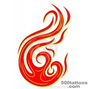 Fire Tattoo Royalty Free Stock Image   Image 18369266_6