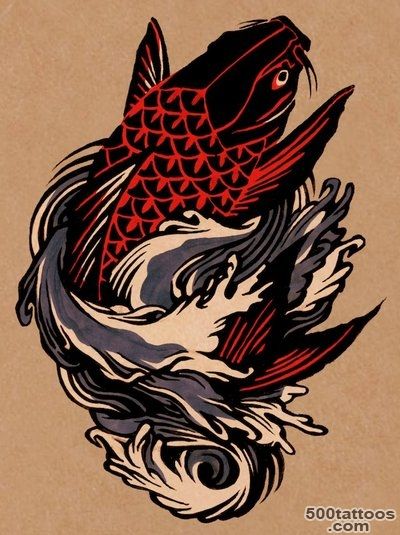 30 Koi Fish Tattoo Designs with Meanings_5