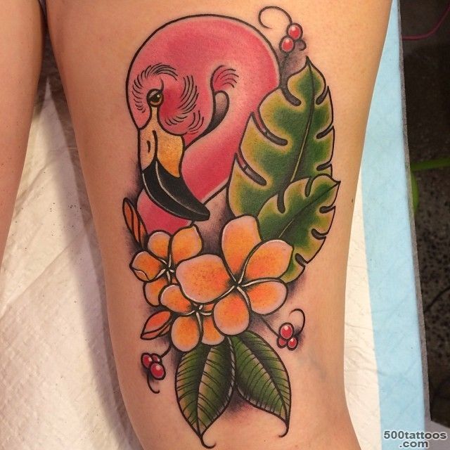30+ Beautiful Flamingo Tattoos_9