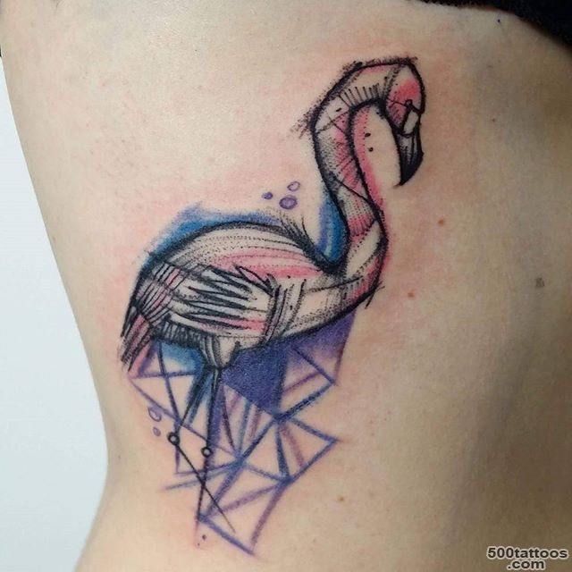 55+ Nice Flamingo Tattoos Ideas_16