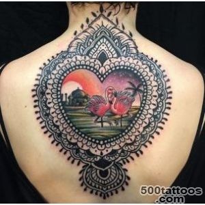 Flamingo Heart Tattoo by Elmo Teale   TattooBlend_36