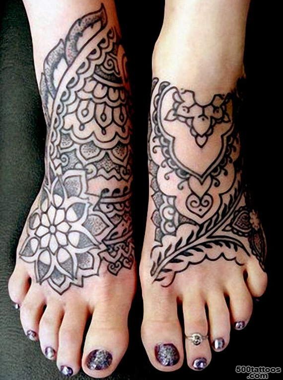125+ Gorgeous Girly Foot Tattoos and Designs_1