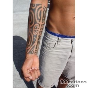 Polynesian Forearm Tattoo_47