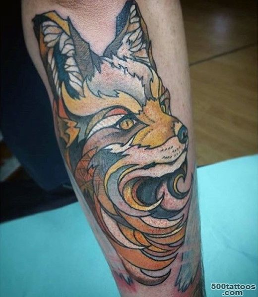 Fox Tattoo Designs For Men   Sly Ink Inspiration_33