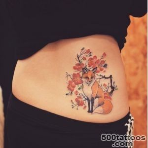Cherry Blossom Fox Tattoo by Grain   TattooBlend_44