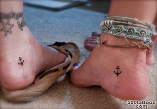 Friendship Tattoo On Heel_44