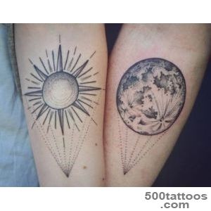 Sun and Moon Friendship Tattoos  Venice Tattoo Art Designs_30