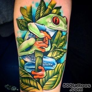 16+ Cute Frog Tattoos_30