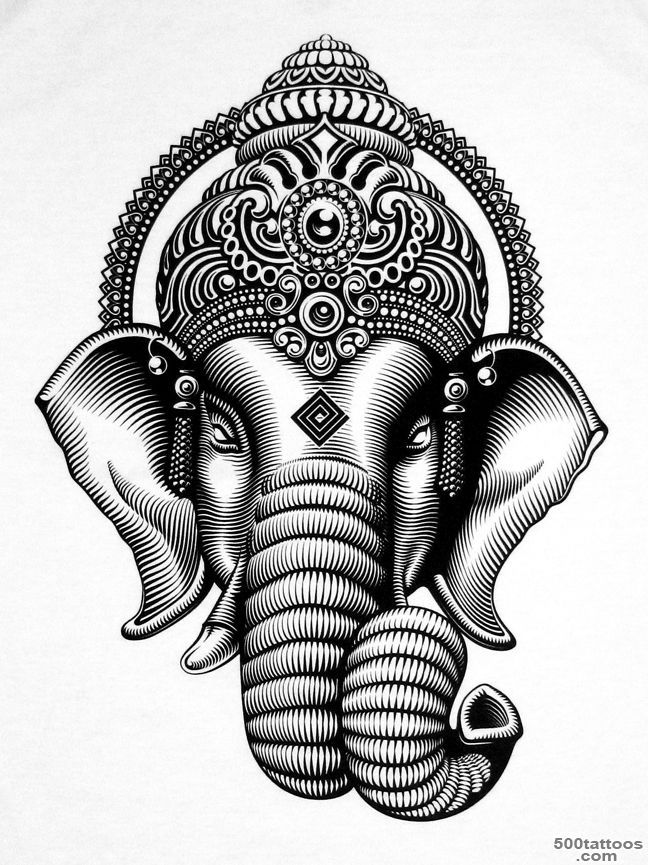 11 Ganesha Tattoo Designs, Ideas And Samples_4