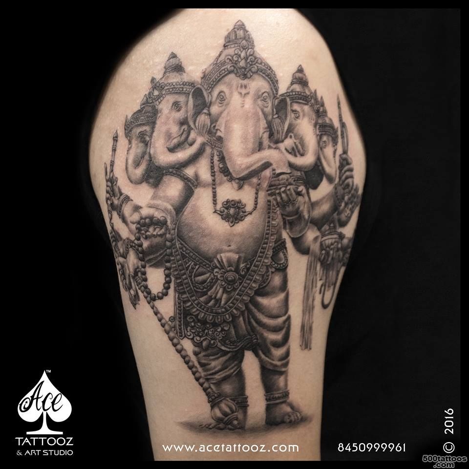 Lord Ganesha Tattoos   Ace Tattooz amp Art Studio Mumbai India_21