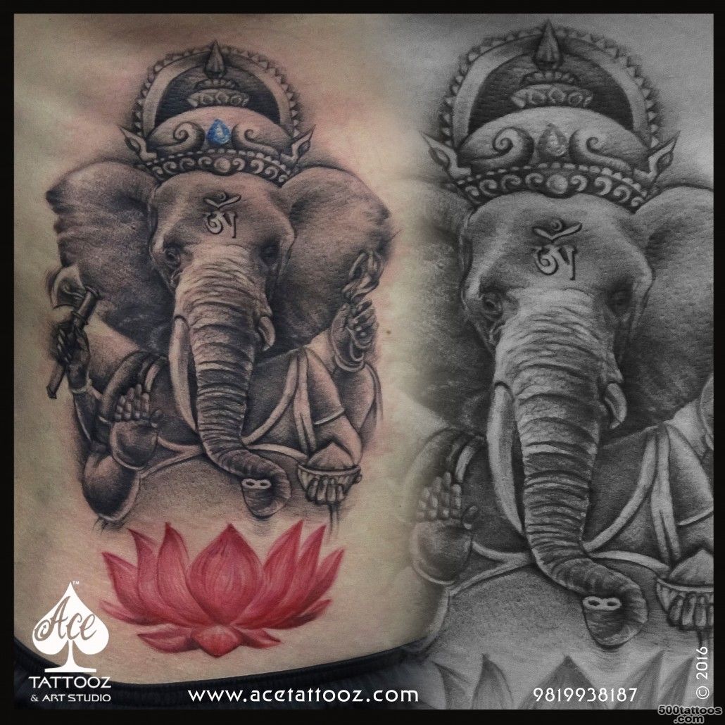 Lord Ganesha Tattoos   Ace Tattooz amp Art Studio Mumbai India_42