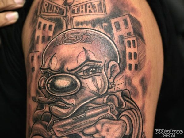 13+ Gangster Tattoos On Shoulder_44