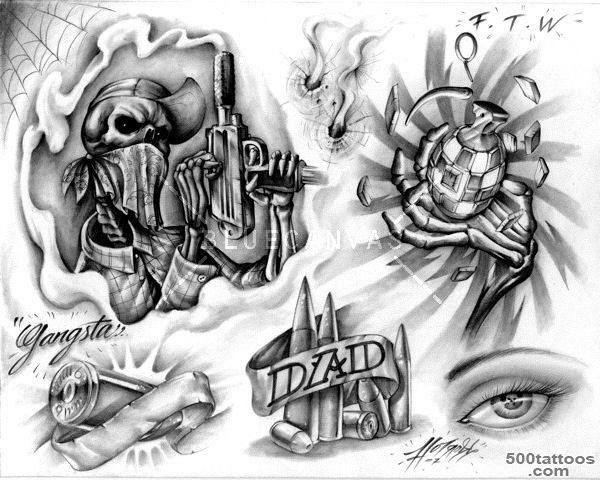 Gangsta Tattoo Images amp Designs_3