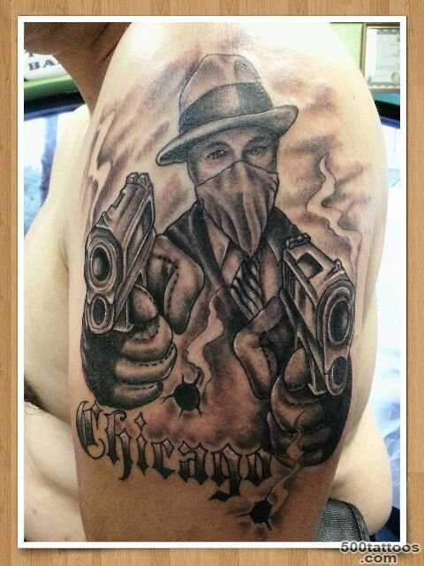 Gangster tattoo by Jeff Zillions at bay city tattoo in Tampa ..._18