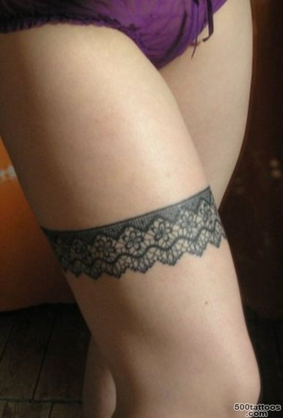 30 Garter Belt Tattoo Art Examples_28