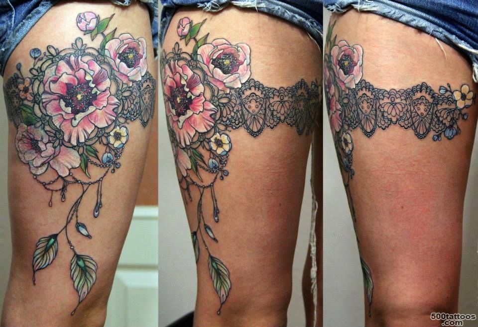 Lace And Garter Tattoos Ideas_26