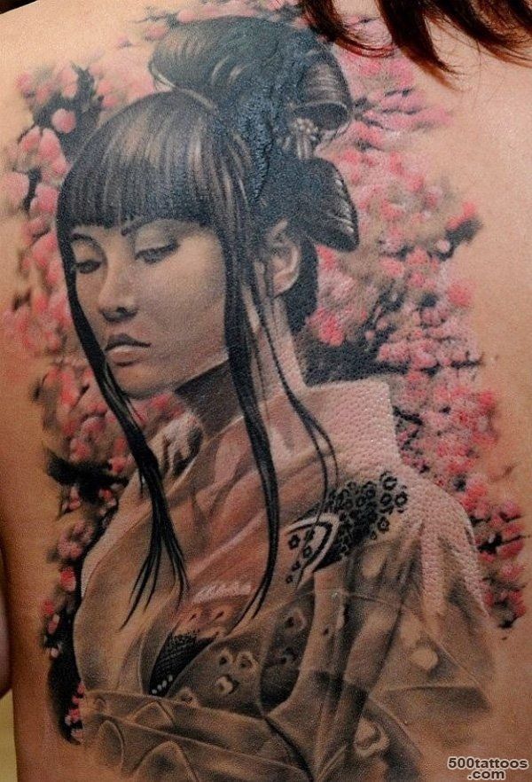 50+ Beautiful Geisha Tattoos  Art and Design_1