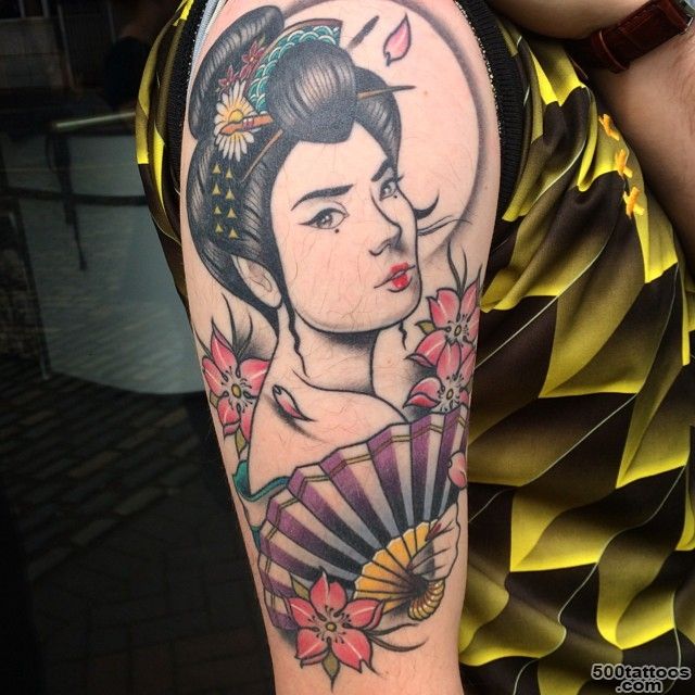 50 Japanese Geisha Tattoo Meaning and Designs_6