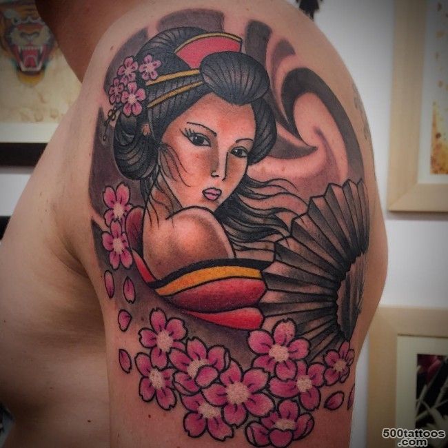 50 Japanese Geisha Tattoo Meaning and Designs_9