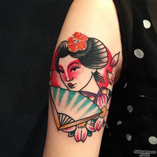50 Japanese Geisha Tattoo Meaning and Designs_26