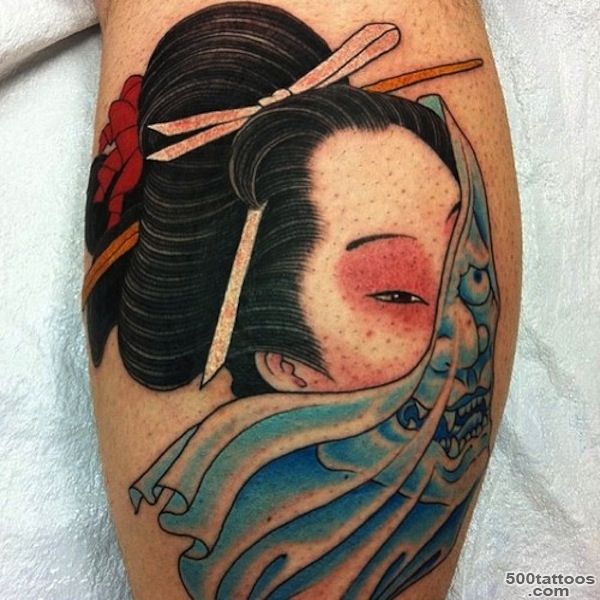 128 Best Geisha Tattoos_39