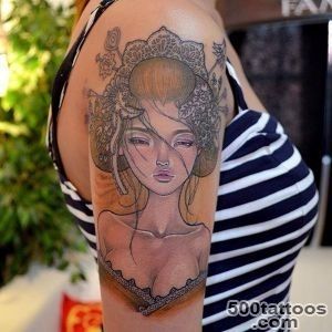 50+ Beautiful Geisha Tattoos  Art and Design_24