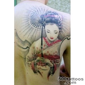 50+ Beautiful Geisha Tattoos  Art and Design_28