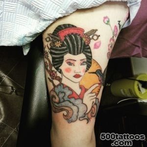 50 Japanese Geisha Tattoo Meaning and Designs_10