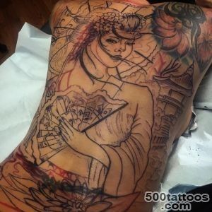 50 Japanese Geisha Tattoo Meaning and Designs_23