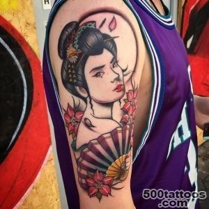 50 Japanese Geisha Tattoo Meaning and Designs_41