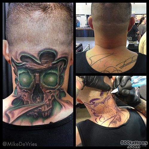 Glow skull tattoo by Mike DeVries  Tattoos_28