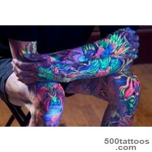 Glowrious George Glows from Head to Toe in His UV Tattoo Bodysuit _9