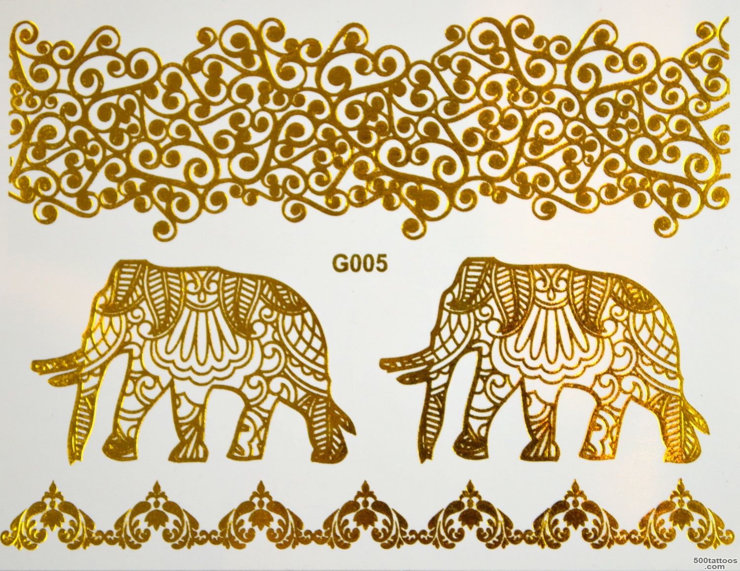Popular items for gold foil tattoo on Etsy_45