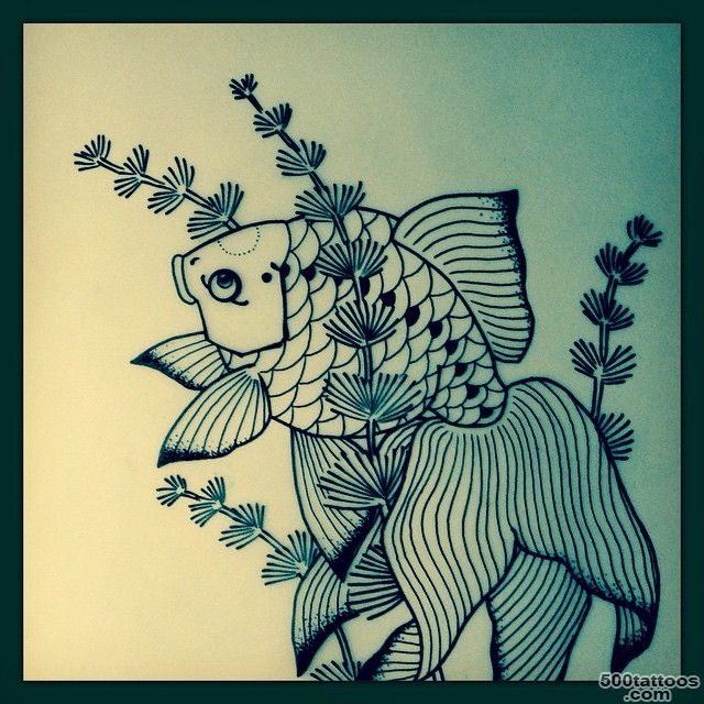 goldfish tattoo japanesetattoo on Instagram_47