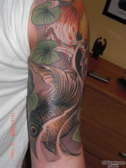 Top Goldfish Tattoo Behind Images for Pinterest Tattoos_27