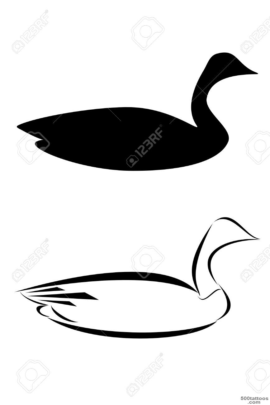 A Tribal Canadian Goose Tattoo Royalty Free Cliparts, Vectors, And ..._5