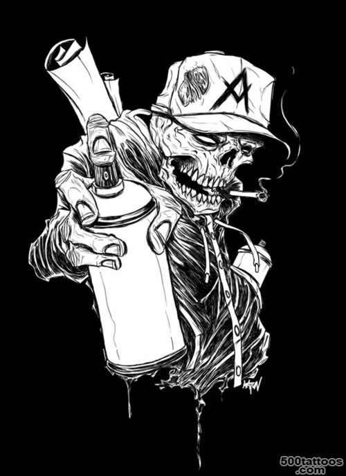 anarchy skull   cool tattoo idea  Ink Inspired  Pinterest ..._28