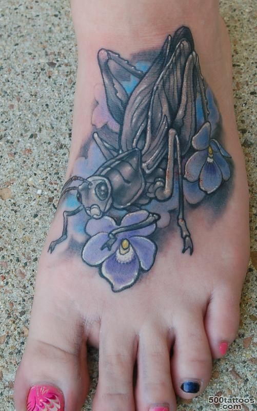 Grasshopper Tattoo by Shawn Hebrank TattooNOW_17