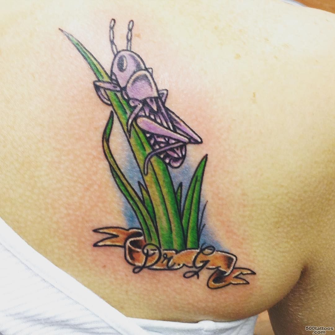 Trusted Ink Tattoo amp Piercing — Cute little grasshopper tattoo ..._8